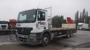 MERCEDES-BENZ 2636 6x4 Actros flatbed + crane