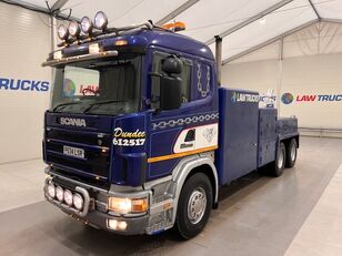 Scania 144 460 6x4 80 Ton Recovery Truck Wrecker bärgningsbil