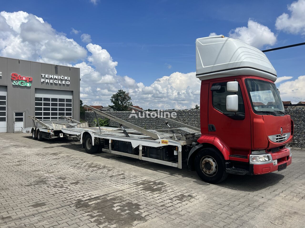 Renault Midlum 220.16  biltransport + biltransport trailer