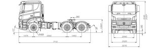 ny KAMAZ 65206 dragbil