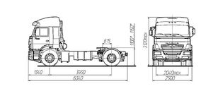 ny KAMAZ Седельный тягач КАМАЗ-5460 dragbil