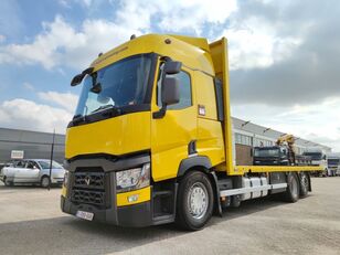 Renault T460 6x2 Sleeper Euro6 - Openlaadbak 7.35m - Handgeschakeld - St flak lastbil