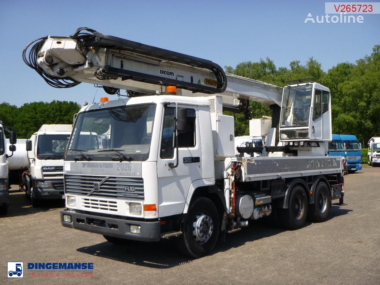 Volvo FL10 6x4 + Palfinger PK680TK flak lastbil