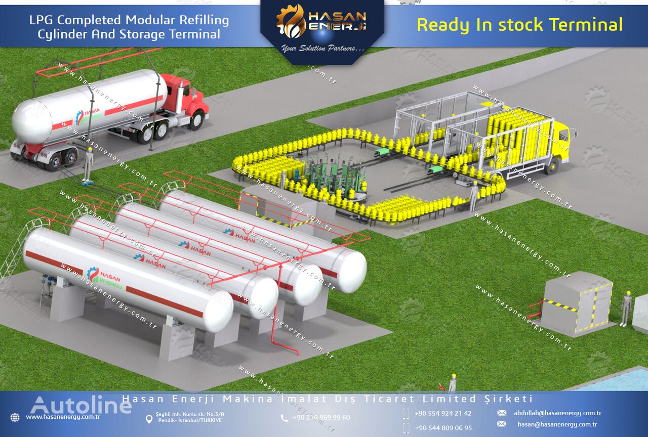 LPG Modular Refilling Plant Cylinder gas gaslastbil