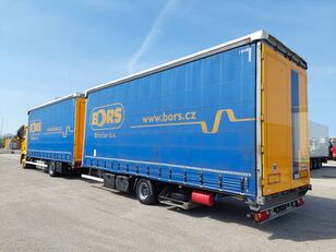 Mercedes-Benz ACTROS 1832 kapellbil + trailer med gardinkapell