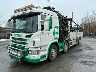 Scania P410 8X2 Hook truck with HIAB 622 E-8 HIPRO Crane lastväxlare lastbil