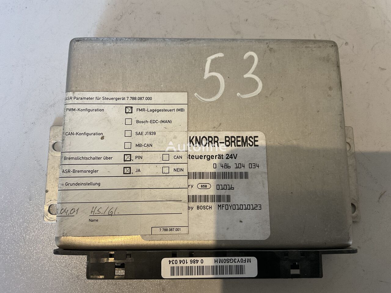 Knorr-Bremse 0486104034 0486104034 styrenhet till Bosch 0486104034 buss