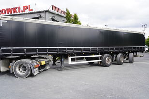 KASSBOHRER for steel / 2 steering axles semi-trailer med gardinkapell