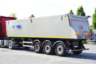 METAL-FACH NOVA , ALU 36m3 , load 28.600kg , lift axle , LIKE NEW  tippvagn semitrailer