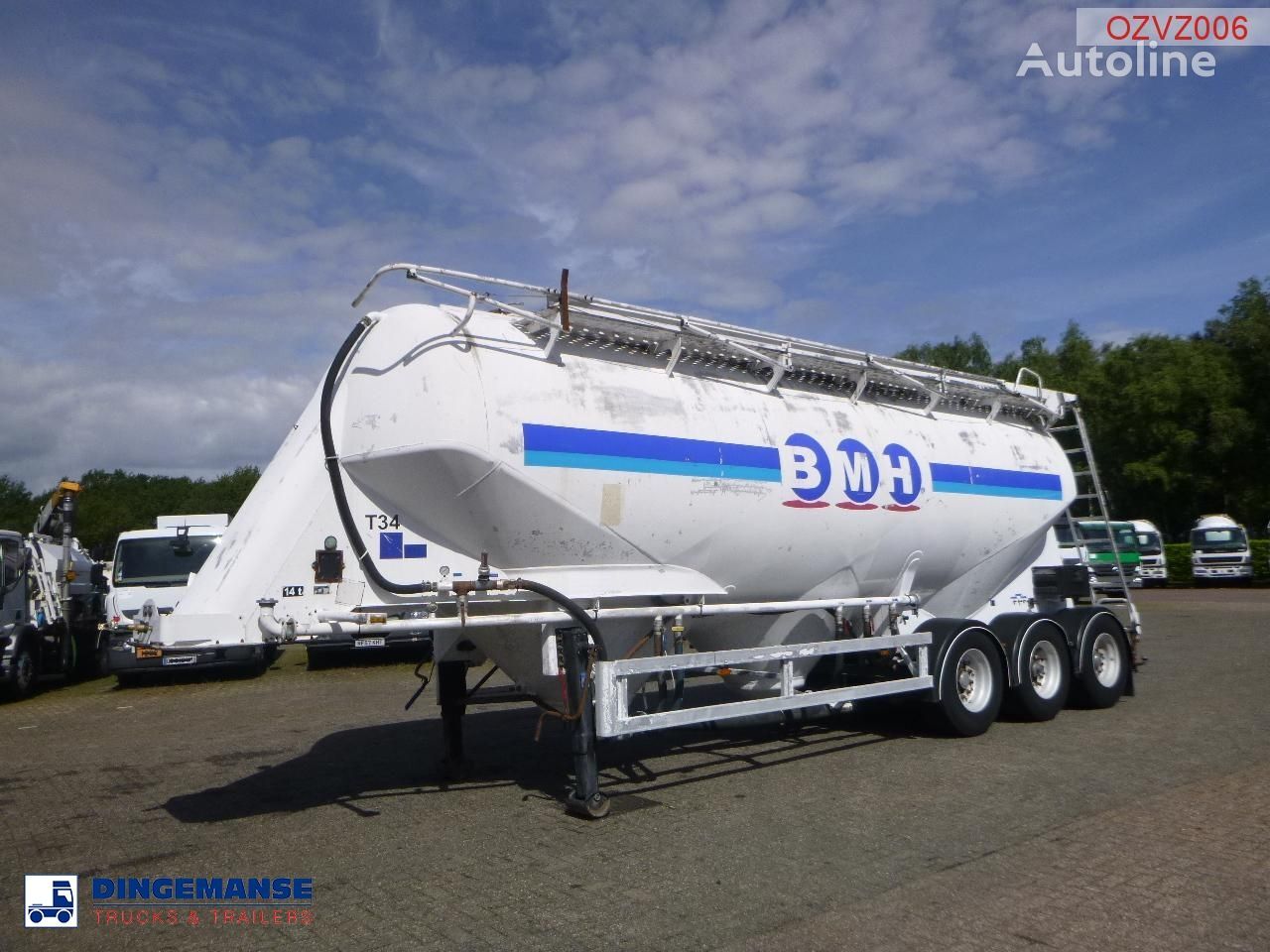 ZVVZ Powder tank alu 40 m3 / 1 comp cementtank