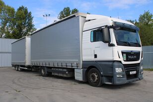 MAN  TGX 18.360, NAVI, EURO 6 tilt lastbil + tilt trailer
