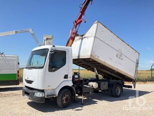 Renault MIDLUM 135 2000 HMF Articulated Boom on 4x2 tippbil