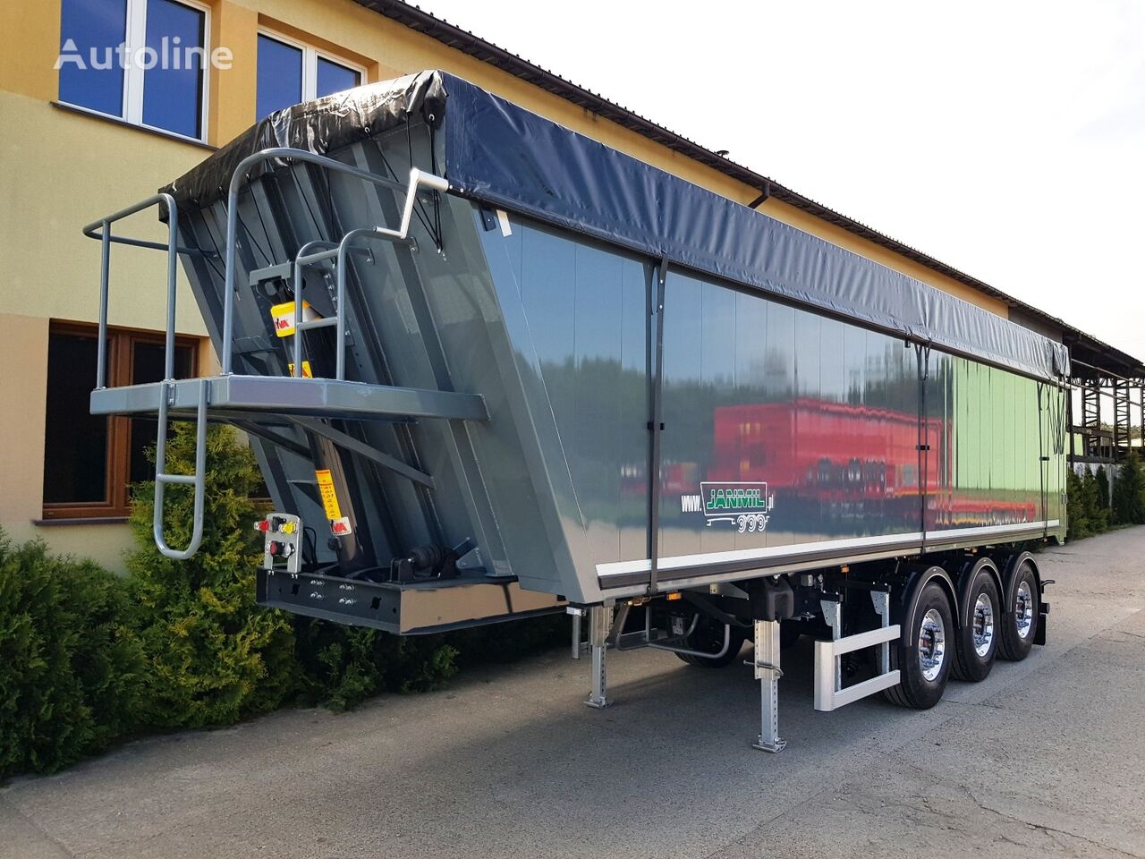 ny Janmil  aluminiowa  46 m³  weight 5800kg tippvagn semitrailer